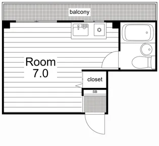 ワンスターハイツ【3階】の間取り