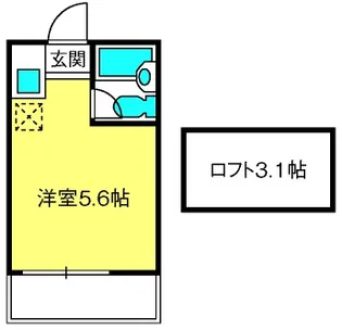 AKEOハイツ【1階】の間取り