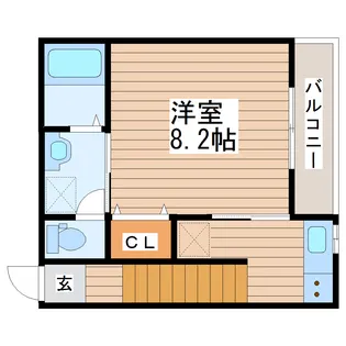 プロムナード志波町【2階】の間取り