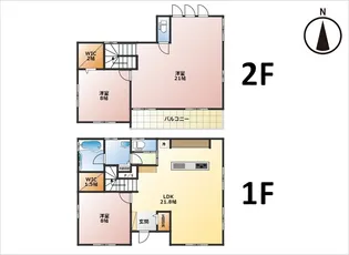 茨城県つくば市研究学園4【一戸建】の間取り