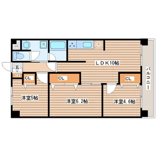 グレースK小田原【3階】の間取り