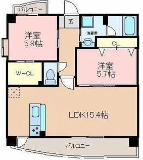 アストレア久和【4階】の間取り