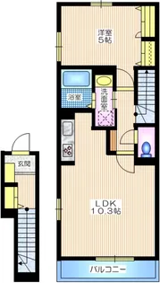 ラ メール【2階】の間取り