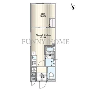 東京都世田谷区野沢1【マンション】の間取り