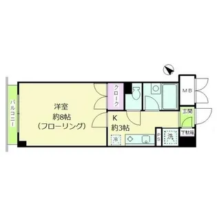 クレール目黒【3階】の間取り