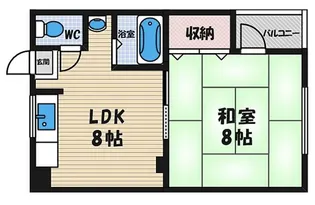 シャトー泉水【2階】の間取り