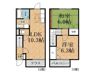 千葉県千葉市中央区生実町【一戸建】の間取り