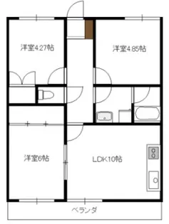 東京都中野区中野1【マンション】の間取り