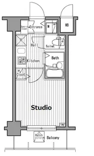 グランド・ガーラ五反田【8階】の間取り