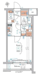 エストゥルース羽田【1階】の間取り