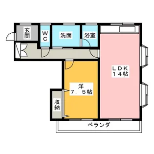 コーポS【3階】の間取り