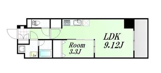 ルミネソレイユ江坂【7階】の間取り
