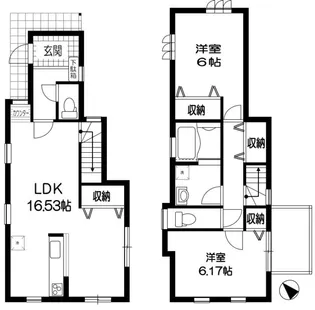 東京都豊島区上池袋1【一戸建】の間取り