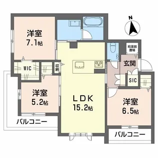 ポルターナII【3階】の間取り