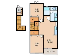 ソナタMII【2階】の間取り