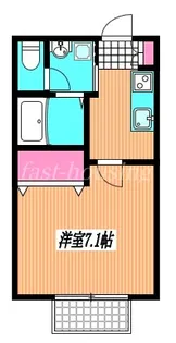 ラ・フルール北町【2階】の間取り