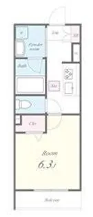 エーフラット 入谷【1階】の間取り