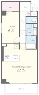 SAパームレジデンス【3階】の間取り