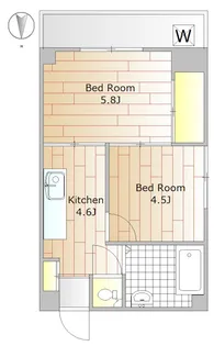 フロール氷川台【1階】の間取り