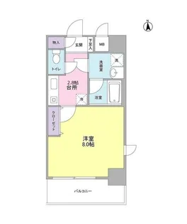 セレーノ品川【3階】の間取り