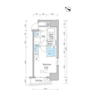 デュオフラッツ日本橋水天宮【4階】の間取り
