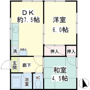 第一赤井荘【2階】の間取り