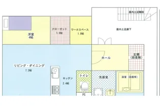 カーサスタジオーネ河原町【1階】の間取り