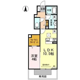 アリエッタ B棟【1階】の間取り