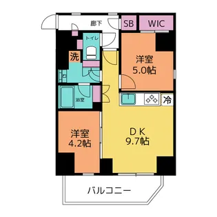 東京都大田区西蒲田7【マンション】の間取り