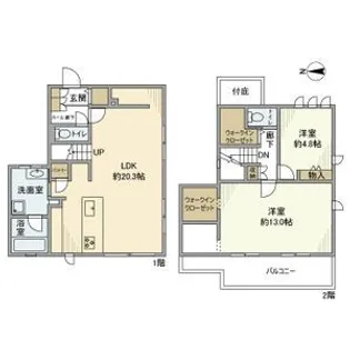大阪府高槻市日吉台五番町【一戸建】の間取り