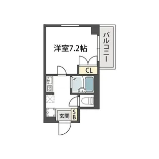 Raffine御所西【4階】の間取り