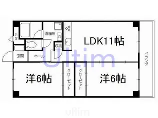 エイテルフラッツ【4階】の間取り