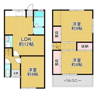 大阪府富田林市甲田2【一戸建】の間取り