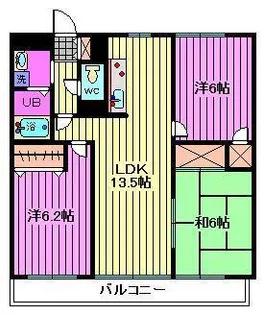 サンプレミール浦和【2階】の間取り