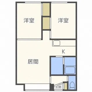 ブルーフォンス61【2階】の間取り