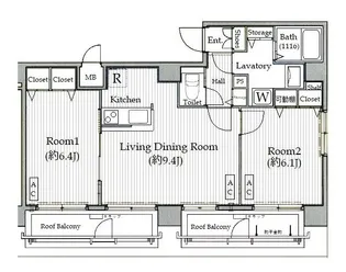 ガラ・ステージ日本橋【11階】の間取り