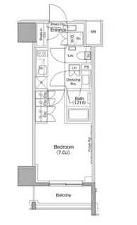 ザ・パークハビオ麻布十番【3階】の間取り