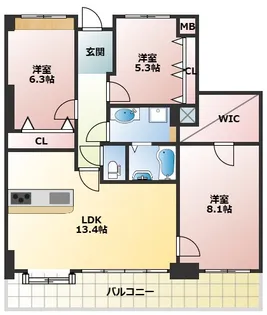 サバービアシティ21【2階】の間取り