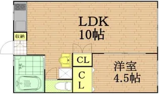山田コーポN棟【1階】の間取り