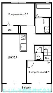カーサレガーロ【2階】の間取り