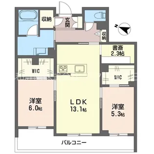 セントリビエ南平【2階】の間取り