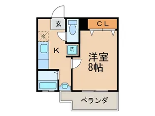 ワイズ高見【1階】の間取り