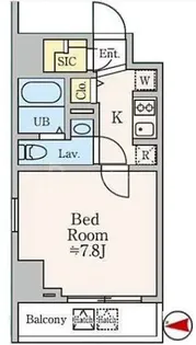 ドゥーエ西大島III【14階】の間取り