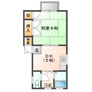 コスモハイツ【1階】の間取り