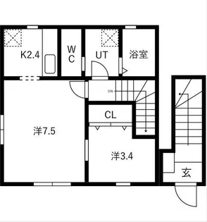 エル・アルビオ G棟【2階】の間取り