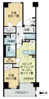 マジェスティハウス新宿御苑パークナード【5階】の間取り