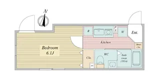 LiveFlat恵比寿 (ライブフラット恵比寿)【3階】の間取り