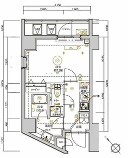 ARTESSIMO ESK【8階】の間取り