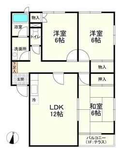 グリーンシャトルパートIV E【2階】の間取り