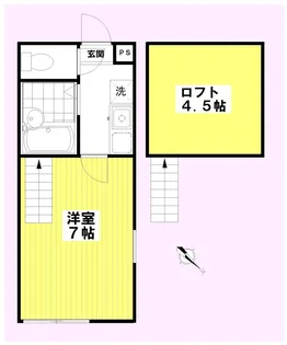 ヴィラージュ町田【1階】の間取り